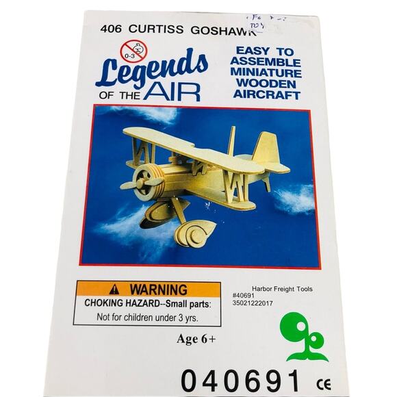 5 for $25| Legends Of The Air #406 Curtiss Goshawk Wooden Aircraft Model - Picture 1 of 3